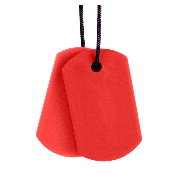 Ark collier à mastiquer modèle Chew tags (2 pendentifs)