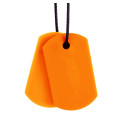 Ark collier à mastiquer modèle Chew tags (2 pendentifs)