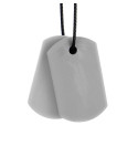 Ark collier à mastiquer modèle Chew tags (2 pendentifs)