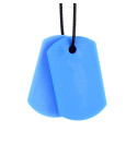 Ark collier à mastiquer modèle Chew tags (2 pendentifs)