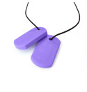 Ark collier à mastiquer modèle Chew tags (2 pendentifs)