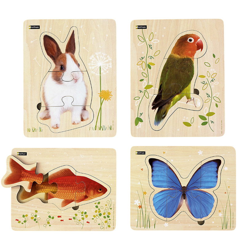 Puzzle animaux en bois