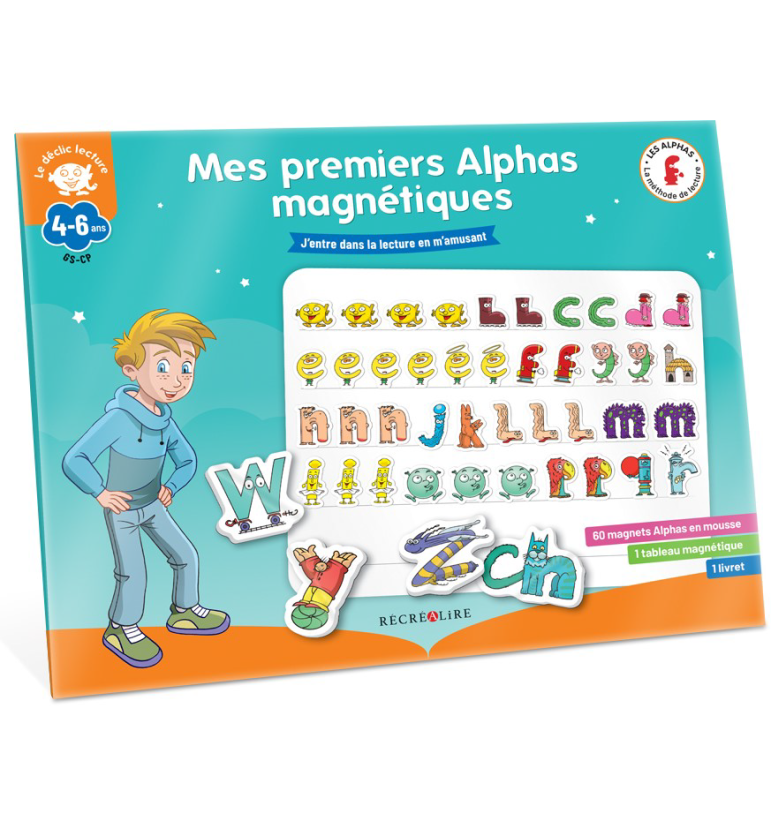 Ardoise enfant 5 ans - format ecole primaire - magnétique et