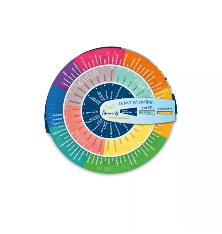 Roue des émotions en langue des signes