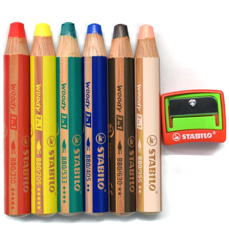 CRAYON WOODY 3EN1 NOIR – Ma Papeterie Discount